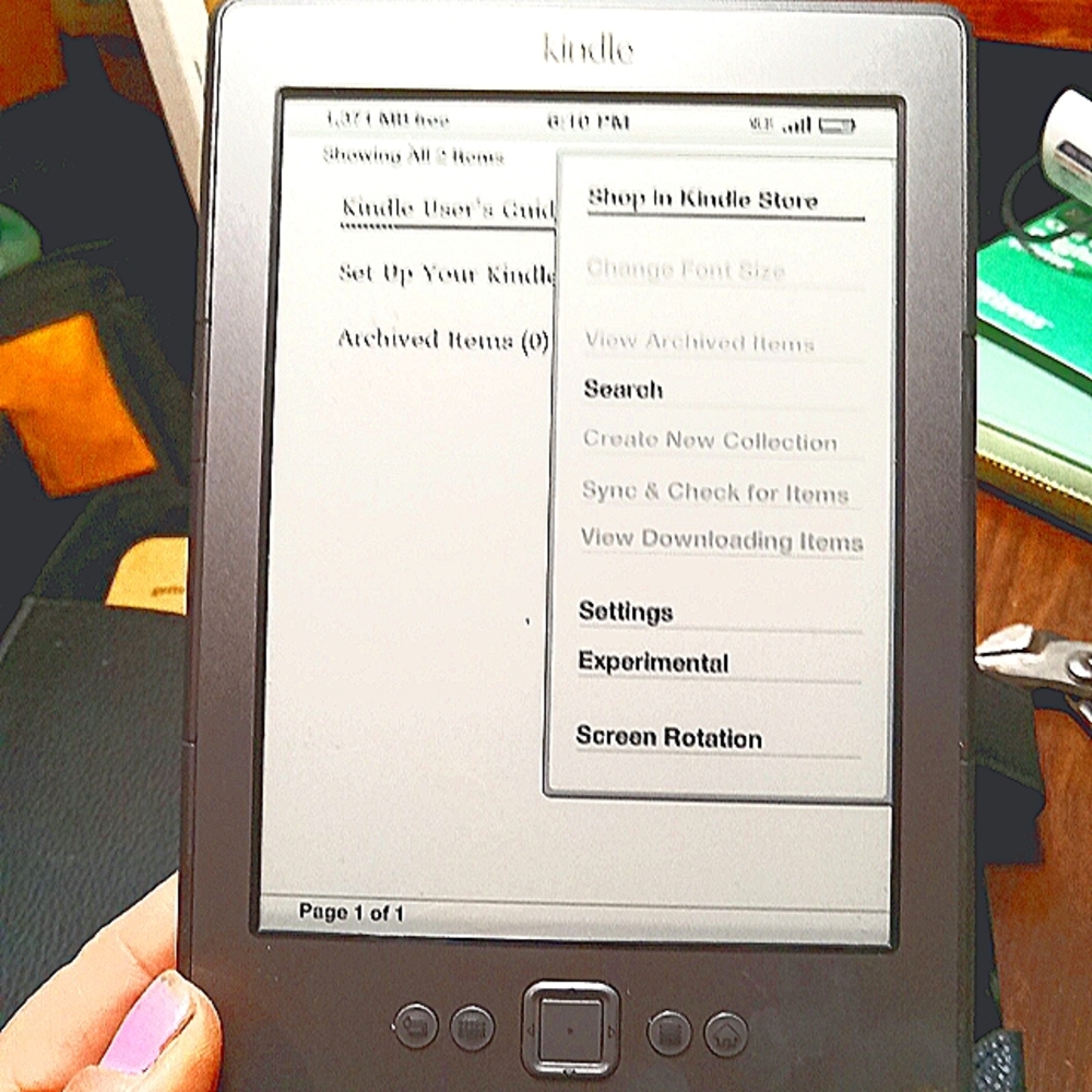 Amazon Kindle e reader